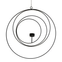 Tealight holder for hanging candlestick black Ø40cm