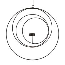 Tealight holder for hanging candlestick black Ø40cm