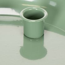 Product **Green Metal Advent Wreath Plate with Four Candle Holders 24 cm**
```html
<h2>Green Metal Advent Wreath Plate for Seasonal Candle Displays</h2>
<p>
This green metal advent wreath plate features four integrated candle holders, perfect for taper candles