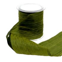 Table ribbon crash moss green 100mm 15m