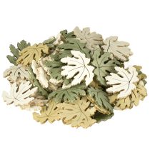 Product Table decoration autumn scatter decoration wooden decoration maple leaf 4cm 72 pcs