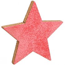 Product Table decoration stars wood Christmas 3 colours Ø3–5cm 48 pcs