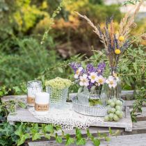 Product Table decoration, decorative tray in shabby chic, tray with feet, wooden decoration 40cm