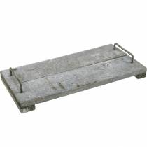 Product Table decoration, decorative tray in shabby chic, tray with feet, wooden decoration 40cm