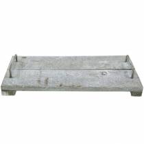 Product Table decoration, decorative tray in shabby chic, tray with feet, wooden decoration 40cm