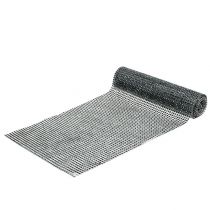 Table runner with sequins silver B25cm L228cm