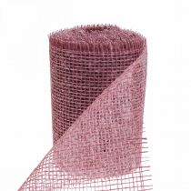 Product Table runner jute jute ribbon table ribbon pink W15cm L10m