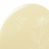 Product Table Coasters Spring Bird Brown White Ø11cm 6 pcs