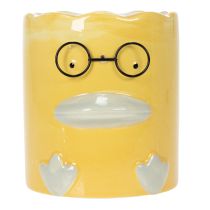 Product Cylindrical Decorative Ceramic Duck Vase for a Stylish Home, 13cm, 2 Pieces