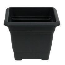 Pot &quot;Nora&quot; 28cm x 28cm H22cm anthracite, 1p