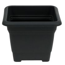 Pot &quot;Nora&quot; 33cm x 33cm H26cm anthracite, 1p