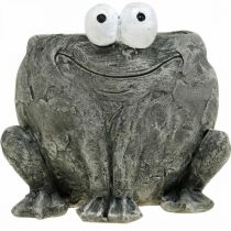 Product Pot holder frog with smile gray 11x12cm
