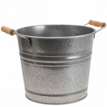 Planter planter vintage decorative metal bucket Ø26cm H23cm