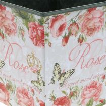Planter vintage, decorative pot, planter roses H13cm W13.5cm