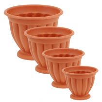 Product Pot with base plastic terracotta Ø 15cm - 21cm, 1 pc