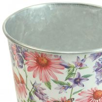 Product Flower pot spring decoration metal cachepot Ø12cm H10.5cm