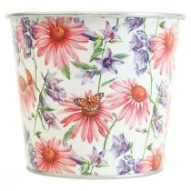 Product Flower pot spring decoration metal cachepot Ø12cm H10.5cm