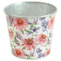 Product Flower pot spring decoration metal cachepot Ø12cm H10.5cm