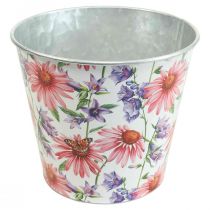 Product Flower pot spring decoration metal cachepot Ø14cm H12.5cm