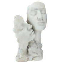 Product Dreaming couple stone cast bust lovers H29.5cm