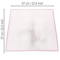 Product Pink Waterproof Florist Film 57cm Sheets for Flower Arrangements - Pack of 20