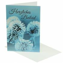 Product Mourning card &quot;Heartfelt condolences&quot; with envelope 1 pc
