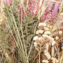Product Dried Flower Bouquet Grasses Eucalyptus Cream Pink 200g