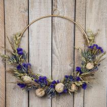 Bouquet of dried flowers Bouquet of meadow flowers blue H50cm 100g
