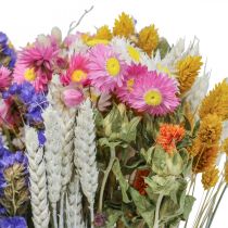 Product Dried flower bouquet straw flowers sea lavender phalaris grain 55cm
