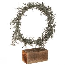 Product Dried wreath Asparagus rustic decorative wreath wooden base Ø35cm