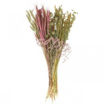 Product Dried flowers DIY set for bouquet pink dry flowers 60cm