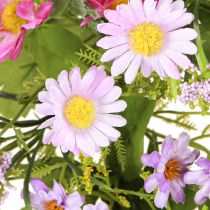 Product Door Wreath Summer Artificial Flowers Daisies Purple Ø30cm