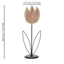 Product Tulip decorative object on a stand for elegant and timeless interior design, 33.5cm