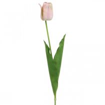 Product Tulip artificial pink stem flower H67cm