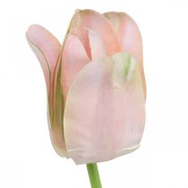 Product Tulip artificial pink stem flower H67cm