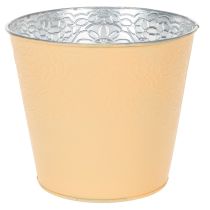 Product Metal planter, pastel orange, Ø16cm H14cm
