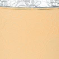 Product Metal planter, pastel orange, Ø16cm H14cm