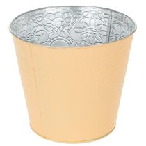 Product Metal planter, pastel orange, Ø16cm H14cm
