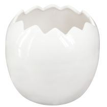 Product Planter Easter Egg Large Egg Ceramic Plant Pot White 20×18cm