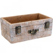 Planter drawer concrete antique wood look 22.5x13x9cm