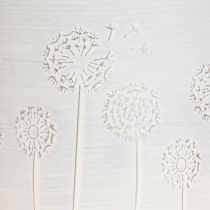 Product Planter Dandelions Metal Flowerpot White Ø15.5cm H15.5cm