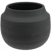 Product Planter black ceramic flower pot Ø27cm H23cm