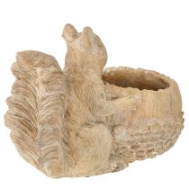 Product Planter with squirrel cast stone decoration 26×14×19cm
