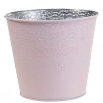 Product Planter metal flower planter pastel pink Ø20cm H16cm