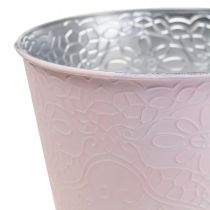 Product Planter metal flower planter pastel pink Ø16cm H14cm