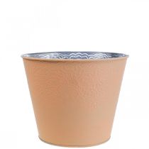 Product Flower pot metal flower pot pastel orange Ø12cm