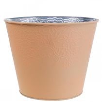 Product Planter metal flower planter pastel orange Ø20cm H16cm