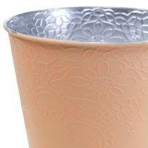 Product Flower pot metal flower pot pastel orange Ø12cm