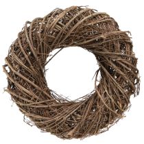 Product Elm wreath decorative wreath natural brown Ø23–25cm H6.5cm 2pcs