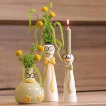 Product Duck vase with cute design for fun table decoration, 24cm, 2 pieces